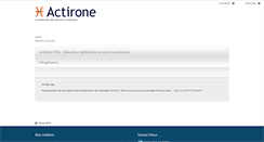 Desktop Screenshot of actirone.fr